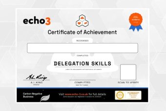 DELEGATION SKILLS CERTIFICATE