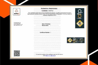 ASBESTOS IATP CERTIFICATE