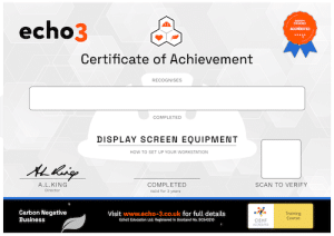 Echo3 DSE Certificate