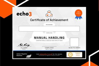 MANUAL HANDLING CERTIFICATE