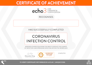 CORONAVIRUS CERTIFICATE