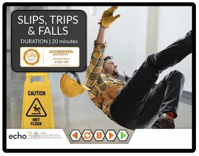 Slips trips and falls training