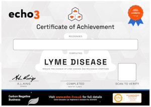 Echo3 LYME DISEASE Certificate