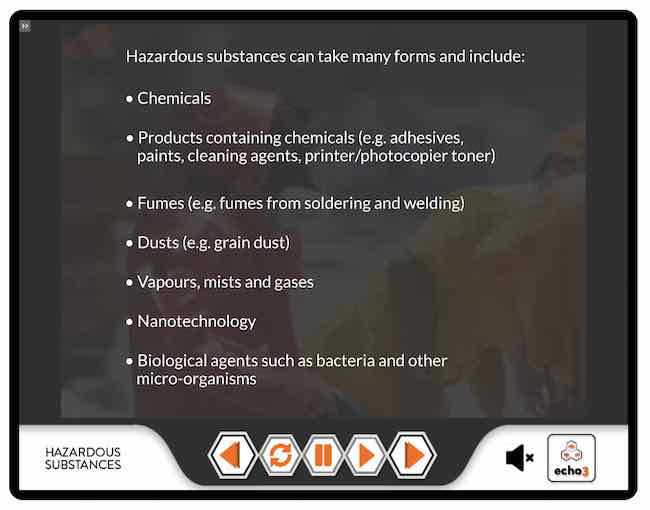 Hazardous Substances course online