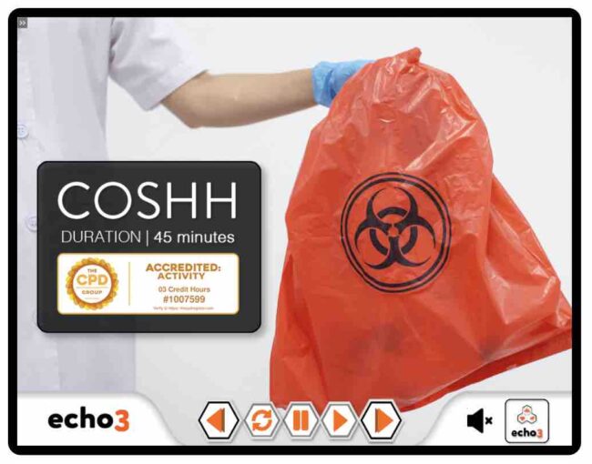 Online COSHH course