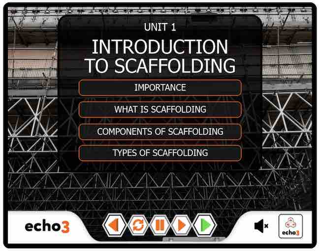 Scaffolding safety training