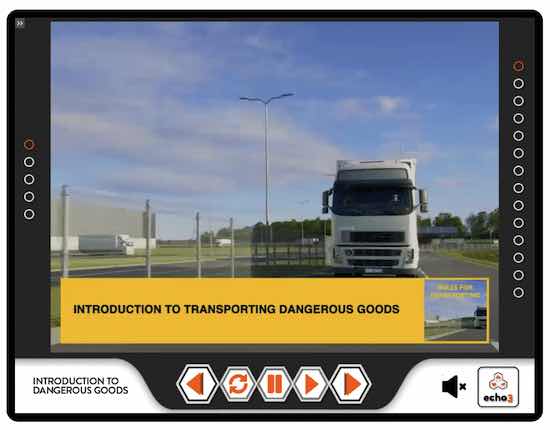Online Dangerous Goods course